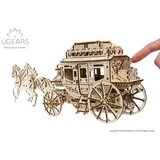  3d drvena mehanička puzzle - Poštanska kočija | ePonuda.com