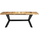 Furnova Jedilna miza 200x100x75 cm trden mangov les, (21946621) | Shoptok.si