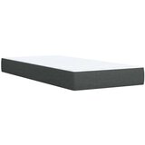 vidaXL Krevet s oprugama i madracem tamnosivi 90x200 cm od tkanine | shoptok.hr