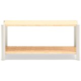 Teulat Krem/u svijetloj prirodnoj boji regal u dekoru hrasta 126x59x43 cm Bona – Cijene