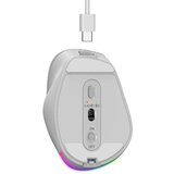Genius Ergo 9000S Pro Bluetooth (31030039402) polnilna RGB srebrna ergonomska brezžična miška | Shoptok.si
