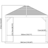  SOJAG - Aluminijski premium paviljon South Beach - 363x363x310 cm - 13 18 m² | shoptok.hr
