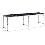  Zložljiva miza za beer pong 240 cm črna, (5000202780) | Shoptok.si