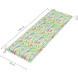  Klupa Batavia s jastukom s uzorkom lišća 150 cm od tikovine | shoptok.hr
