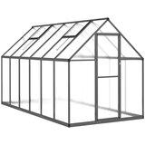 Furnova Rastlinjak z okvirjem antracit 334x169x195 cm aluminij, (21948444) | Shoptok.si