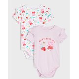 Sinsay Pamučni body s ukrasnim volanima 2 pack Peppa Pig | shoptok.hr