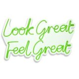 WALLXPERT dekorativna plastična led rasveta look great feel great green | ePonuda.com