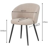 Mömax Stol Nala, Tkanina Bež Barve | Shoptok.si