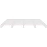 Krevet od paleta bijeli 135x190 cm masivna borovina bračni | Eponuda.com