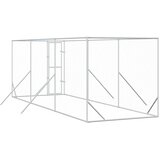 Vanjski kavez za pse srebrni 2 x 6 x 2 m od pocinčanog čelika | shoptok.hr