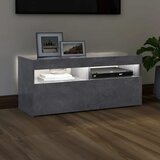 TV ormarić s LED svjetlima siva boja betona 90x35x40 cm | Eponuda.ba