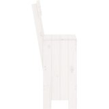  Barski stolci 2 kom bijeli 40x48,5x115,5 cm od masivne borovine | shoptok.hr