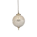 QAZQA Art Deco viseča svetilka kristal z zlatom 50 cm - Kasbah | Shoptok.si