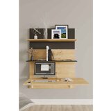 Hanah home pooh - sapphire oak, black sapphire oakblack study desk Cene