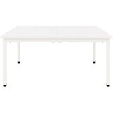  Klubska miza Bela 100 x 100 x 45 cm Masivno borovo les, (5000107329) | Shoptok.si