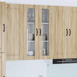  Zidni stakleni ormarić Sonoma hrast 60 x 31 x 100 cm | shoptok.hr
