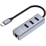 INF Type-C na Ethernet adapter - Gigabit Ethernet in 3-portni USB Hub, (5000130791) | Shoptok.si