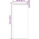 vidaXL Zavjese sa zavjesama 2 pcs Svjetlosiva 245 x 140 cm Poliester | shoptok.hr