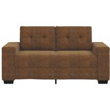  Smeđa Tkanina Drvo Srednja Izdržljiva Dvosjed Sofa | shoptok.hr