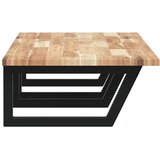  Zidna polica za umivaonik od čelika i masivnog bagremovog drva Smeđa 160 x 50 x 2 cm | shoptok.hr