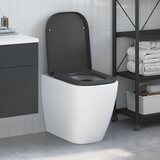 vidaXL Antracit Plastika Standard Antracit WC sjedalo Moderno u