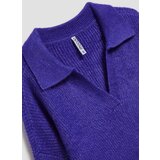 Marisse Purple V-Neck Sweater | ePonuda.com