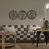Atelier Del Sofa zidna dekoracija Flowers 5, 146x49 cm, 1.2mm, Crna Cene