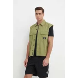 Calvin Klein Jeans Pamučna košulja za muškarce, boja: zelena, relaxed, s klasičnim ovratnikom, J30J325249