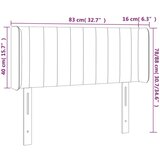  Posteljno vzglavje črno 83x16x78/88 cm žamet, (20738763) | Shoptok.si