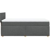  Krevet s oprugama i madracem tamnosivi 100 x 200 cm od tkanine | shoptok.hr