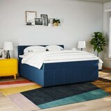  Krevet s oprugama i madracem plavi 180x200 cm od tkanine | shoptok.hr