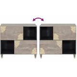  Kreveta Siva i zlatna 80 x 33 x 75 cm Čvrsto drvo manga | shoptok.hr