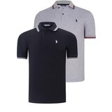 Dewberry DUAL SET T8594 MENS T-SHIRT-BLACK-GREY Cijene