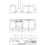 Flex-Well Kuhinjski Blok Capri, Črna, Hrast | Shoptok.si