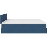  Otomanski krevet s madracem plavi 200x200 cm od tkanine | shoptok.hr