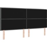 vidaXL LED uzglavlje s linijama dizajna tamno sivo 100 cm tkanina | shoptok.hr