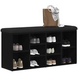  Klupa za cipele Crni hrast 102 x 32 x 50 cm Konstruirano drvo | Eponuda.com