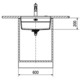 Franke Sudopera KNG 110-52, Mat, Crna Cene