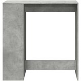 vidaXL Barski stol s držačima siva boja betona 101x40x103,5 cm drveni Cijene