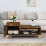  Stolić za kavu boja hrasta 100x50x45 cm konstruirano drvo | shoptok.hr