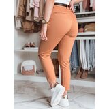 DStreet Spodnie damskie slim fit z paskiem TAIRONIK ceglane | Shoptok.si