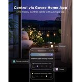 GOVEE LED RGBICW Solarni lanac 8xLED/6W/5V Wi-Fi Matter IP67 Slike