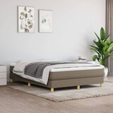  Okvir za krevet s oprugom smeđesivi 140 x 190 cm od tkanine | shoptok.hr