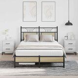 vidaXL Posteljni okvir brez vzmetnice hrast 120x200 cm inženirski les | Shoptok.si