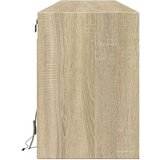 vidaXL Stenska TV omarica z LED lučkami sonoma hrast 180x31x45 cm | Shoptok.si