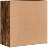 VidaXL Komoda 2 kosa dimljeni hrast 79x38x80 cm inženirski les Slike