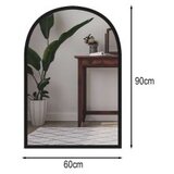 Hanah home ogledalo brilya black | ePonuda.com