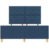  Krevetna konstrukcija s uzglavljem Plava 140 x 200 cm tkanina | shoptok.hr