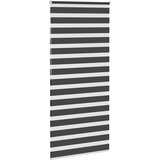 vidaXL Zavjesa zebra crna 95x200 cm širina tkanine 90,9 cm poliester | shoptok.hr