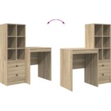 vidaXL Stol s pohranom Sonoma hrast Konstruirano drvo | shoptok.hr